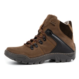 Olivier Men's winter snow boots 119 trekking nubuck brown 1 Olivier Men's winter snow boots 119 trekking nubuck brown 1