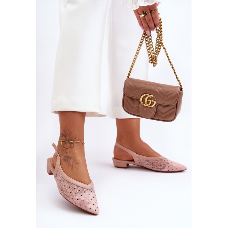 PG1 Women's Pink Polka Dot Ballet Flats Adore 2