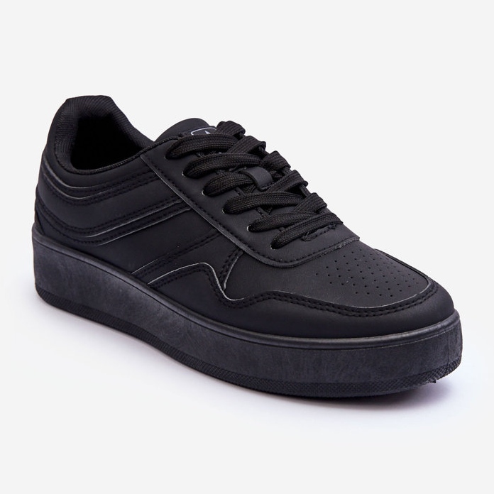 PE1 Women's Sports Shoes On Platform Black Pudina 1