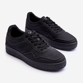 PE1 Women's Sports Shoes On Platform Black Pudina 2