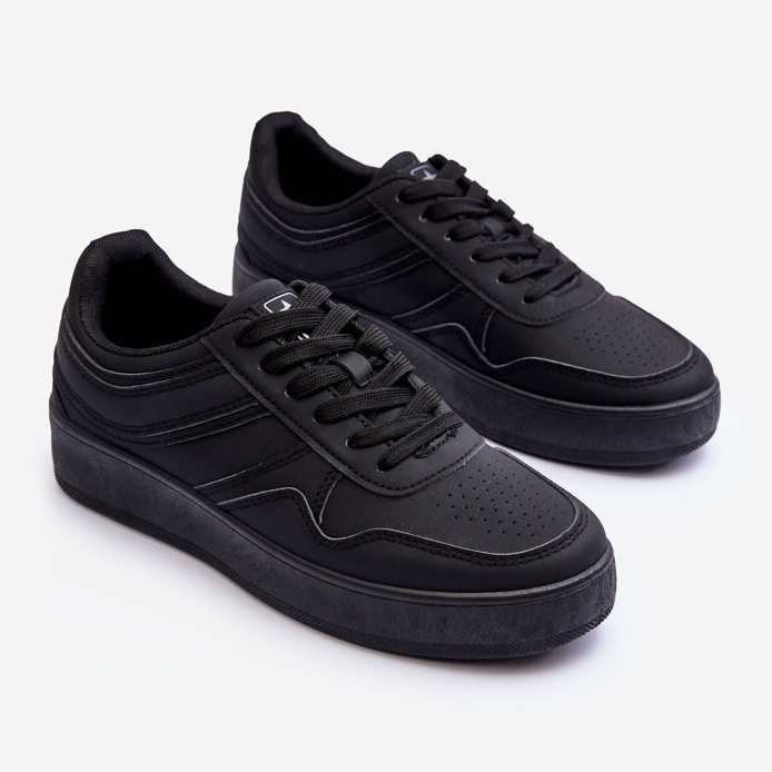 PE1 Women's Sports Shoes On Platform Black Pudina 2