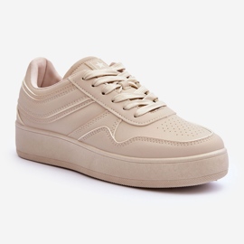 PE1 Beige Women's Sports Shoes on the Platform Pudina 1 PE1 Beige Women's Sports Shoes on the Platform Pudina 1