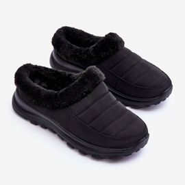 Black Olwina Slip-on Low Snow Boots 2