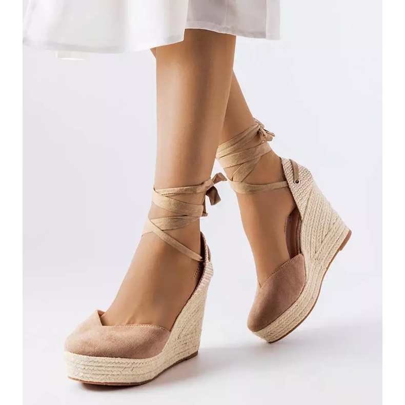 Brown wedge espadrilles from Dubois 1