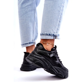PA1 Women's Chunky Platform Sneakers Black Agnenia 3