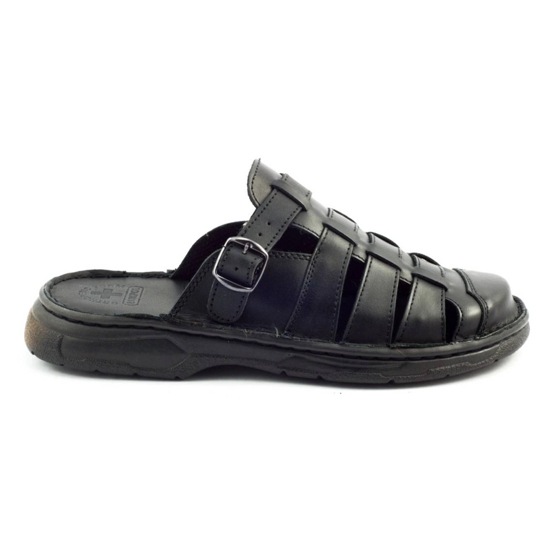 ŁUKPOL Men's slippers 860 black 1 ŁUKPOL Men's slippers 860 black 1