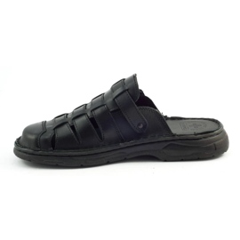 ŁUKPOL Men's slippers 860 black 2