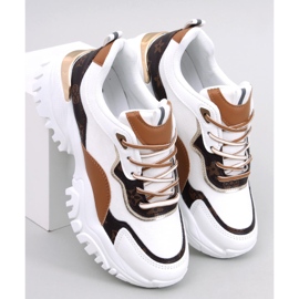 Nesbit White wedge sneakers 1