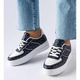 Inna Black sneakers decorated with the Sands monogram 1 Inna Black sneakers decorated with the Sands monogram 1