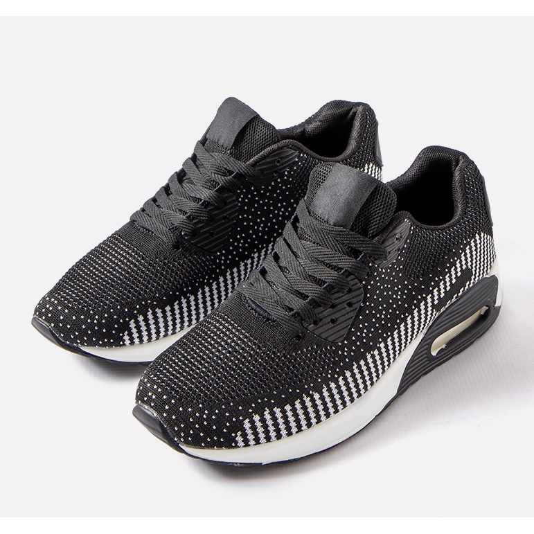 Inna Black and white Alvin men's sneakers 1