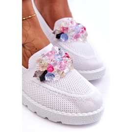 PM1 Women's Slip-on Trainers With Embellishment White Taylor 3