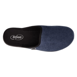 Befado men's pu slippers 548M033 navy blue 3