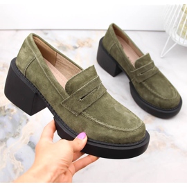Green suede women's shoes Filippo DP4685 2 Green suede women's shoes Filippo DP4685 2