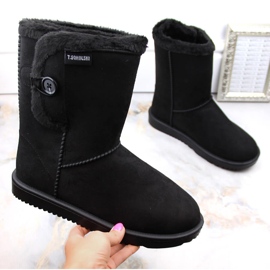 Women's suede Eskimo snow boots, black, T.Sokolski EMU2244 1