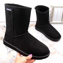Women's suede Eskimo slip-on snow boots, black T.Sokolski EMU2241 1 Women's suede Eskimo slip-on snow boots, black T.Sokolski EMU2241 1