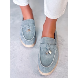Suede loafers from Ottavia Blue 2