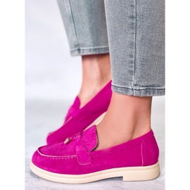 Suede loafers from Ottavia Fuchsia pink 2