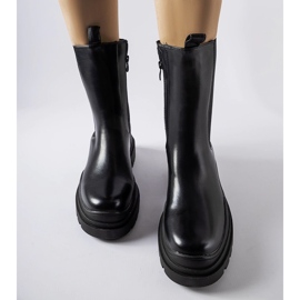 Black massive Delebio ankle boots 1