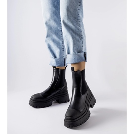 Black massive Wexford slip-on ankle boots 1