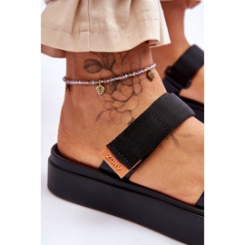 ZAXY Vegan Velcro Sandals HH285282 Black 4