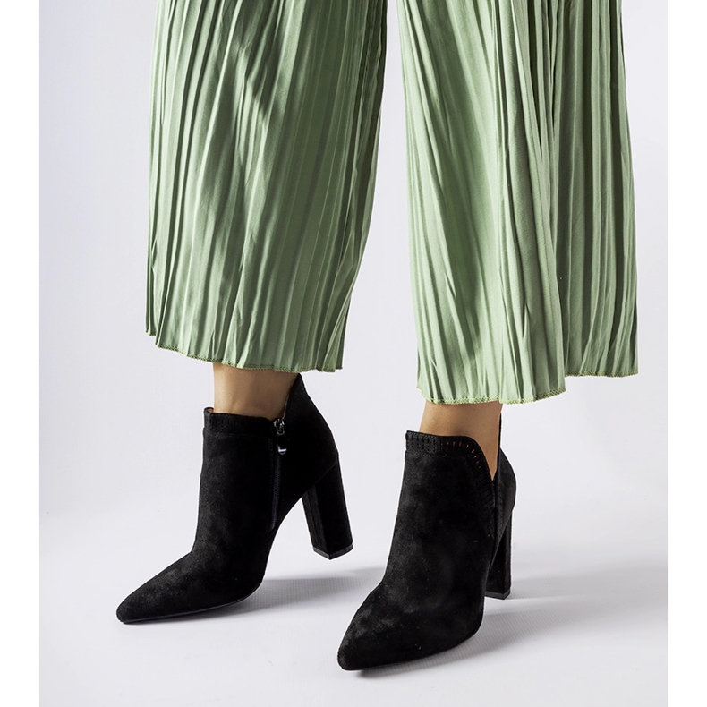 Black suede Cammoro ankle boots 1