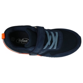 Befado children's shoes with Velcro, navy blue 2