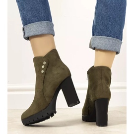Castaneda suede green boots on the post 2