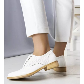 BM White openwork shoes with studs from Erin 2