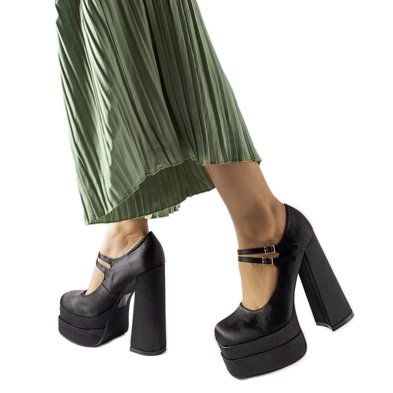 Black Gabriel high-heeled pumps 1