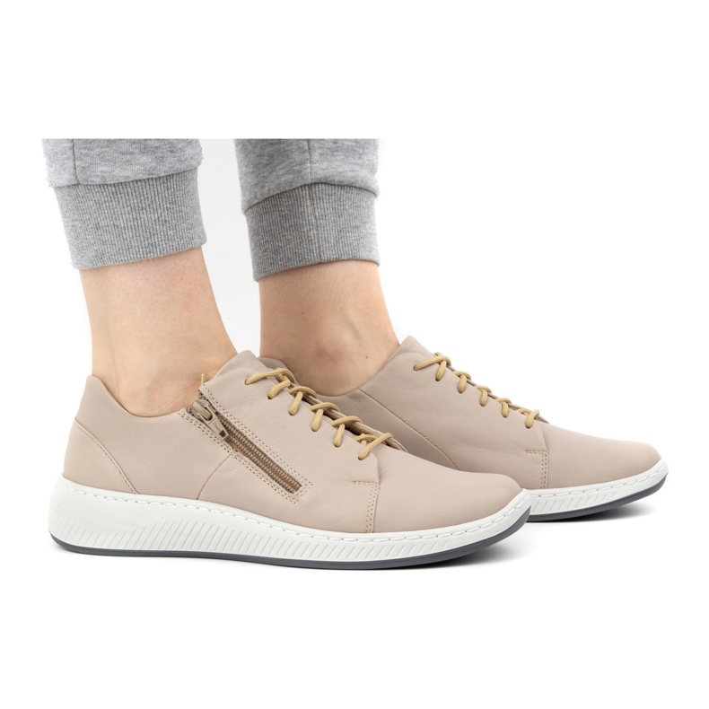 WASAK Women's shoes leather sneakers 0602W gray grey 2 WASAK Women's shoes leather sneakers 0602W gray grey 2