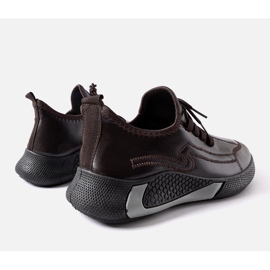 Brown men's sneakers Monje 1