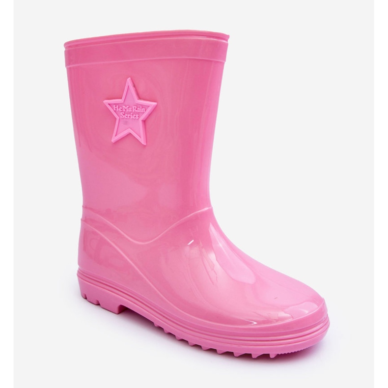 PG3 Children's Rubber Wellington Boots Pink Malvi 1 PG3 Children's Rubber Wellington Boots Pink Malvi 1
