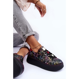 Leather Sports Shoes On The Platform Maciejka 06191-39 Multicolor multicolored 1