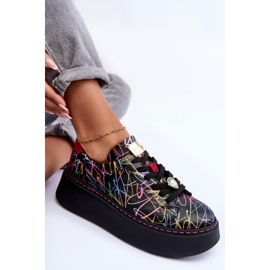Leather Sports Shoes On The Platform Maciejka 06191-39 Multicolor multicolored 2
