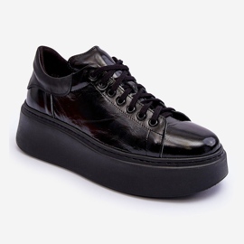 Lemar Women's Patent Leather Platform Sports Shoes Black Milonia 1 Lemar Women's Patent Leather Platform Sports Shoes Black Milonia 1