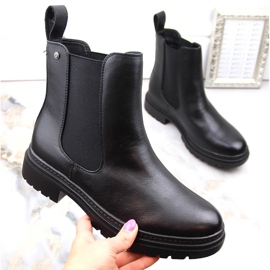 Women's Chelsea boots, black, Potocki SZ12201 1