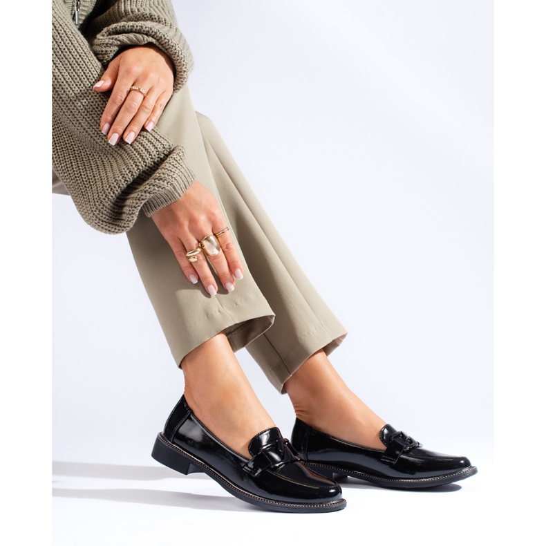 Black lacquered Shelovet women's shoes 1 Black lacquered Shelovet women's shoes 1