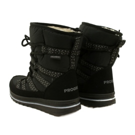 Women's snow boots progress progj-20-02 black boots 3