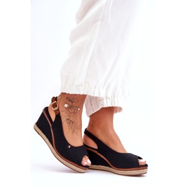 Women's Classic Wedge Sandals Black Katie 3 Women's Classic Wedge Sandals Black Katie 3