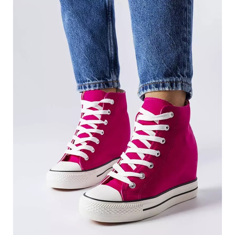 BM Pink wedge sneakers from Spaventa 1