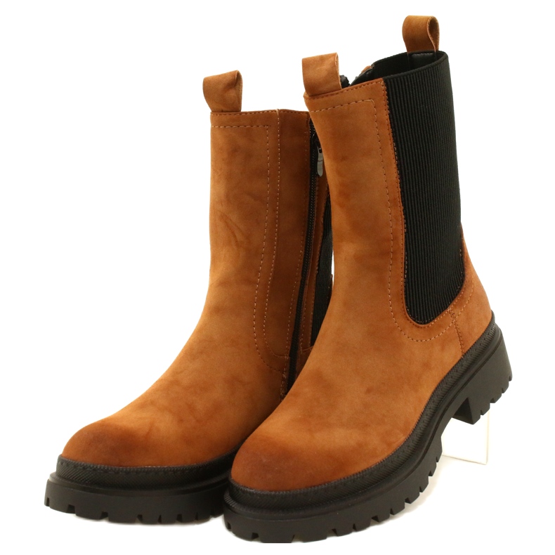 High Insulated Women's Workers Evento 23BT35-6440 Camel brown 2