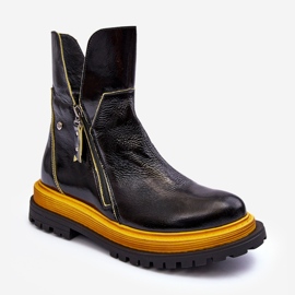 Patent Leather Women's Boots Maciejka 05747-07 Black 1