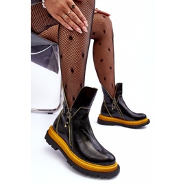 Patent Leather Women's Boots Maciejka 05747-07 Black 2