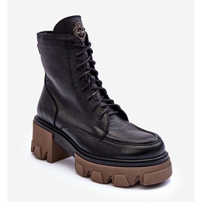 Women's Leather Insulated Trapper Boots Black Lemar Rehin 1 Women's Leather Insulated Trapper Boots Black Lemar Rehin 1