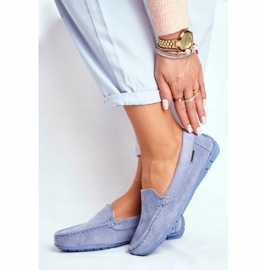 Evento Women's Blue Loafers Suede Morreno 1 Evento Women's Blue Loafers Suede Morreno 1