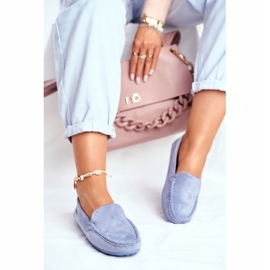 Evento Women's Blue Loafers Suede Morreno 3 Evento Women's Blue Loafers Suede Morreno 3