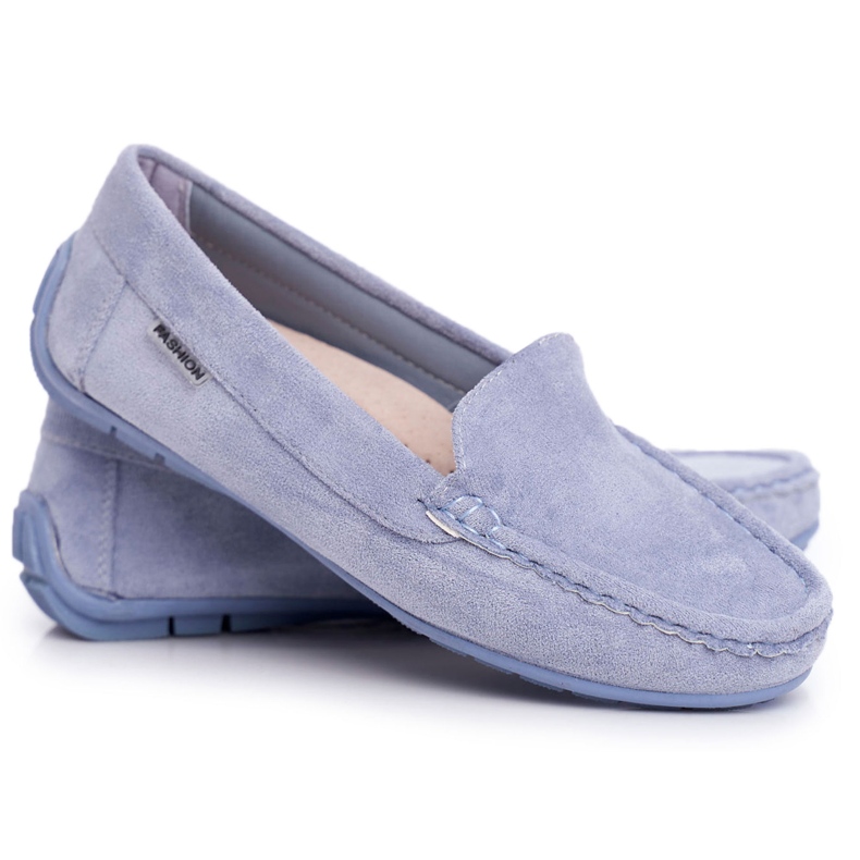 Evento Women's Blue Loafers Suede Morreno 4 Evento Women's Blue Loafers Suede Morreno 4