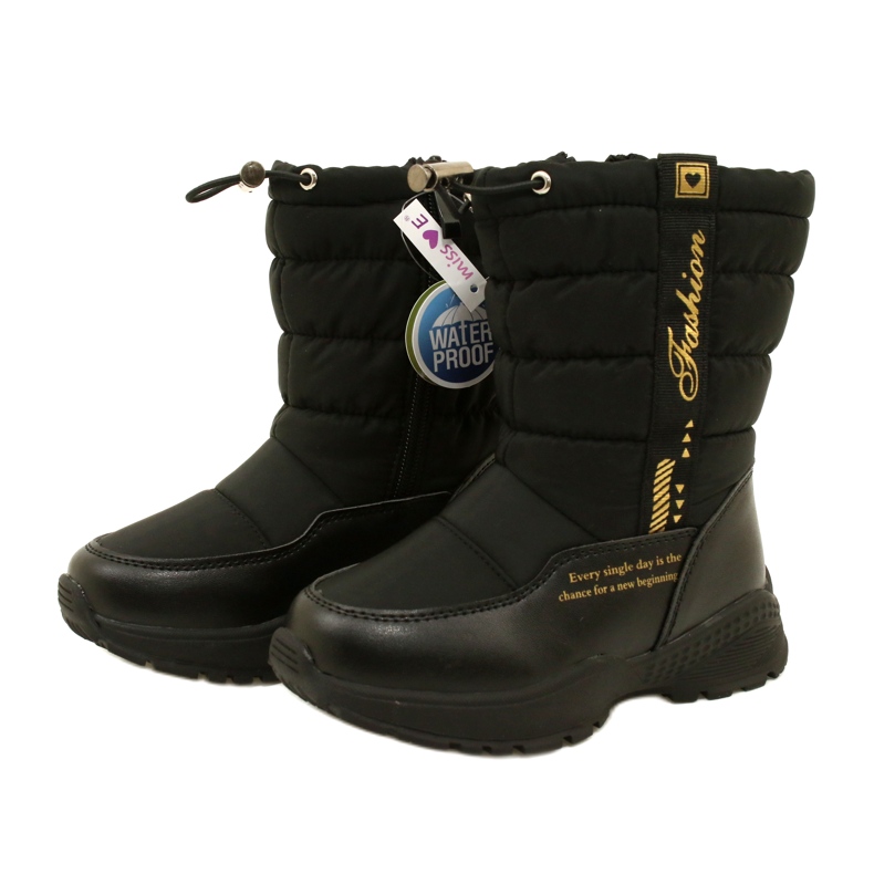 Girls' snow boots Miss Evento 22dz23-5274 black 3 Girls' snow boots Miss Evento 22dz23-5274 black 3