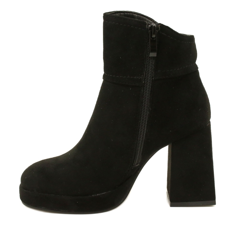 M.Daszyński Women's boots, suede fur insulated with black 2 M.Daszyński Women's boots, suede fur insulated with black 2