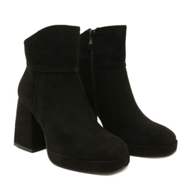 M.Daszyński Women's boots, suede fur insulated with black 5 M.Daszyński Women's boots, suede fur insulated with black 5